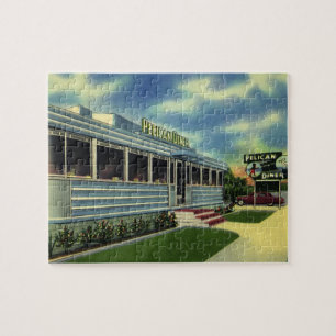 Puzzle Restaurant Rétro Vintage Classique Pelican Diner d