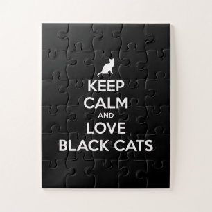 Puzzle Restez calme et aimez les chats noirs