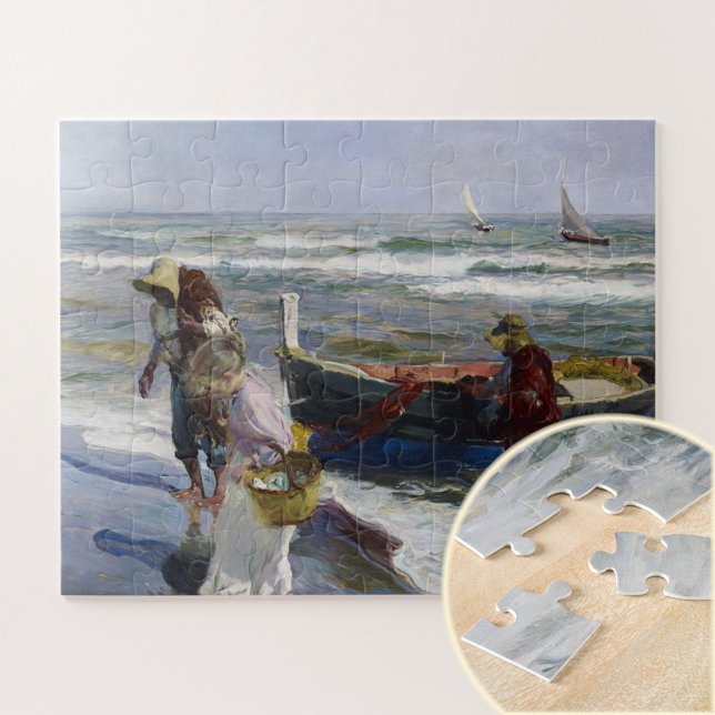 Puzzle Retour de Fishing, Joaquin Sorolla y Bastida (Créateur téléchargé)