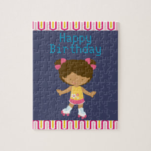 Puzzle Rétro anniversaire de patinage de rouleau