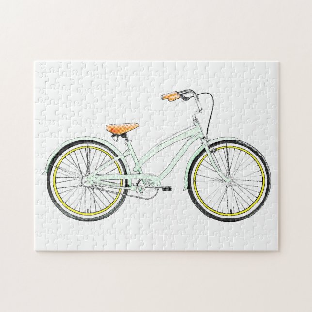 Puzzle rétro bicyclette (Horizontal)