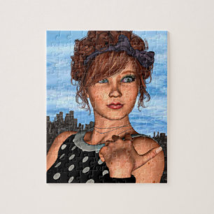 Puzzle Retro Girl