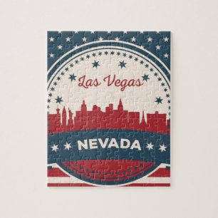 Puzzle Retro Las Vegas Skyline