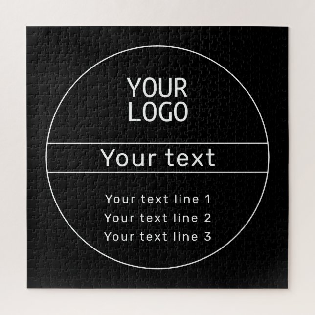 Puzzle Retro-Modern ajouter votre propre texte (Vertical)