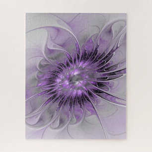 Puzzle Rêve de Fleur de Lavande Moderne Art Fractal Abstr