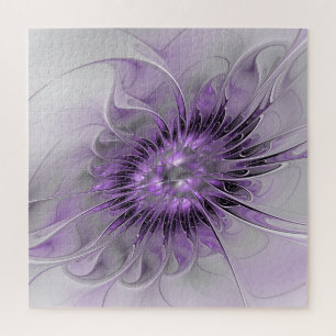 Puzzle Rêve de Fleur de Lavande Moderne Art Fractal Abstr