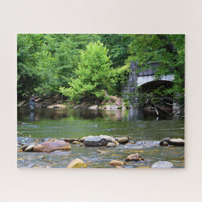 Puzzle Rêve de la journée de pêche à la mouche - 16x20 (Horizontal)
