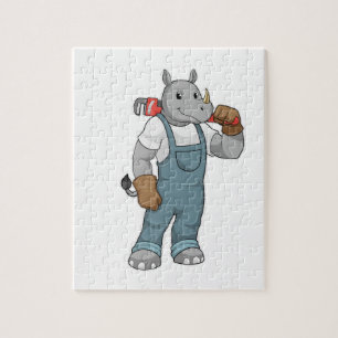 Puzzle Rhino en Handyman avec Pince à pompe à eau