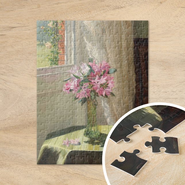 Puzzle Rhododendrons par une fenêtre | Jessica Hayllar (Créateur téléchargé)
