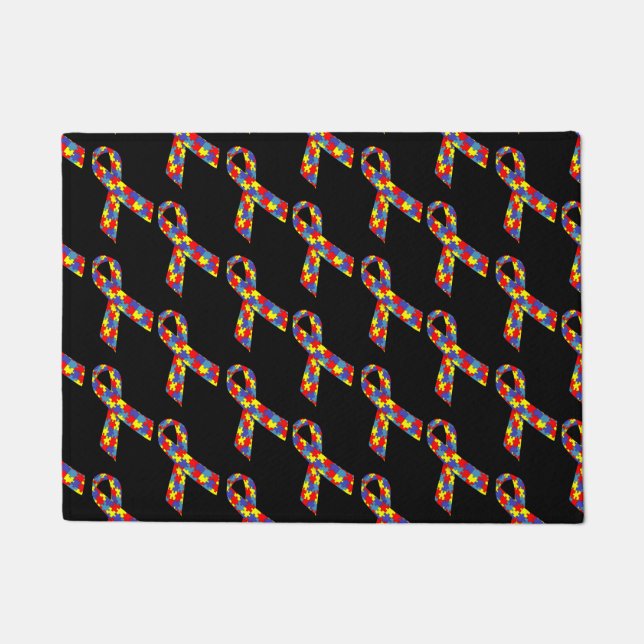 Puzzle Ribbons gepolstertes Muster Fußmatte (Vorderseite)