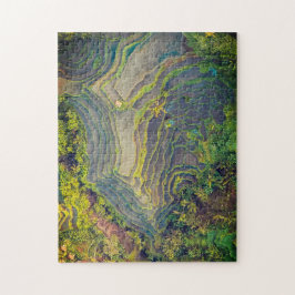 Puzzle Rice field landscape photo