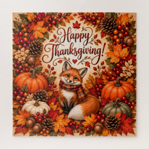 Puzzle Richesse de l'illustration de Thanksgiving du rena