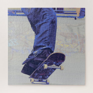 Puzzle Riding Wheels - Skateboarder