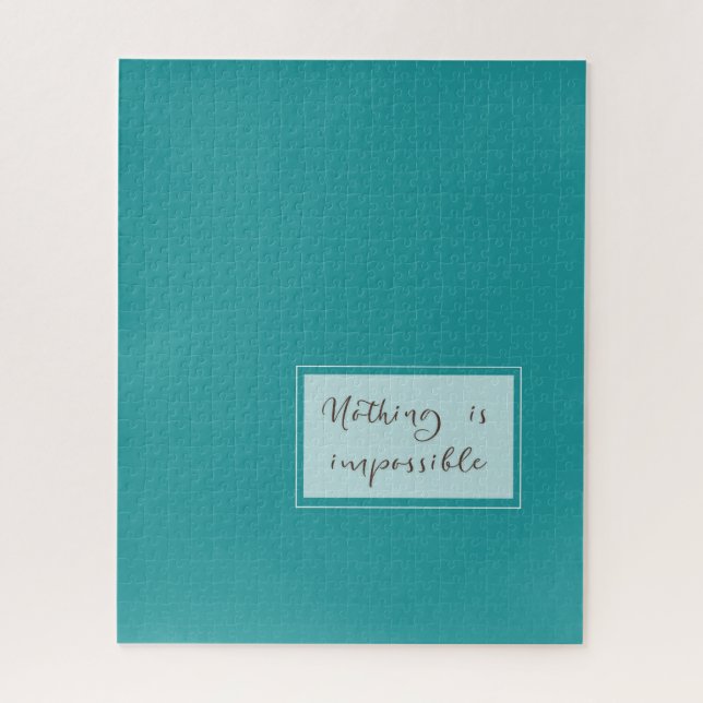 Puzzle Rien N'Est Impossible : Sage Green 006 (Vertical)