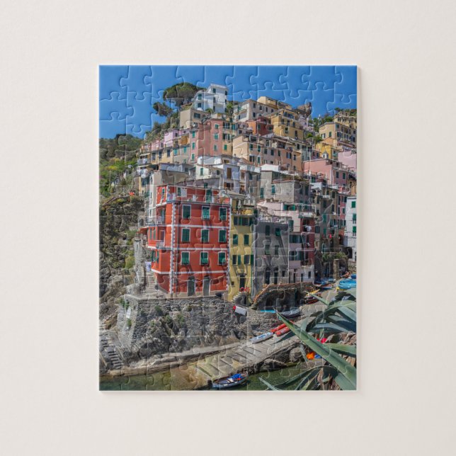Puzzle Riomaggiore Cinque Terre Ligurie Italie (Vertical)