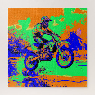 Puzzle River Hopping - Motocross Rider