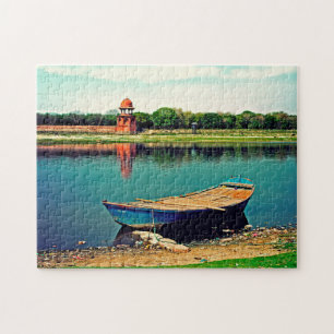 Puzzle Rivière Jamuna Yamuna Agra Inde.