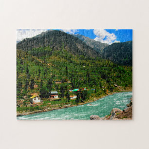 Puzzle Rivières des Hautes Montagnes Pakistan.