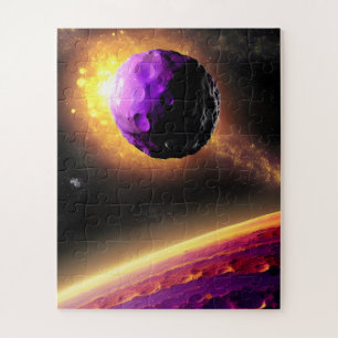 Puzzle Roars de comète violette géante vers la planète ro