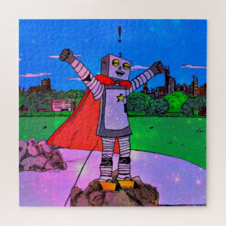 Puzzle Robot Superhero