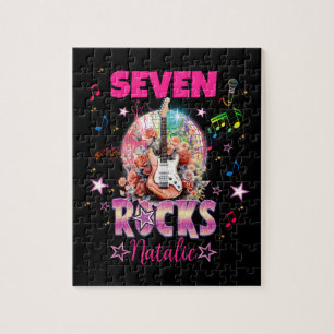 Puzzle Rock'n'Roll Guitare Musicale Anniversaire Fille Ro