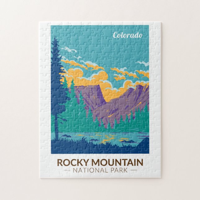 Puzzle Rocky Mountain National Park Teton Range Travel (Vertical)