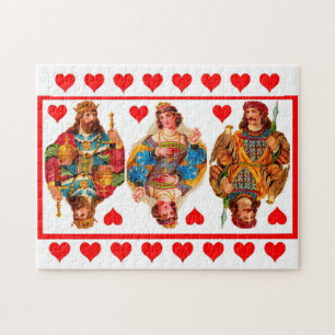 Puzzle Roi des Coeurs Reine des Coeurs Jack des Coeurs