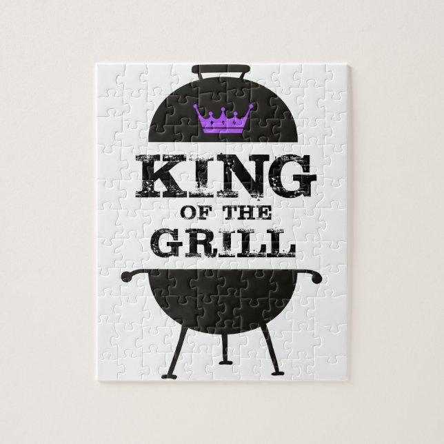 Puzzle Roi Du Grill, Couronne Violette Noire (Vertical)