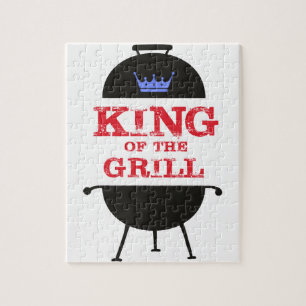 Puzzle Roi Du Grill, Rouge Couronne Bleue