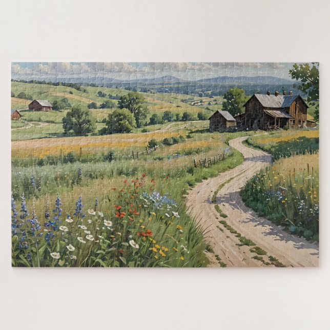 Puzzle Rolling Hills (Horizontal)