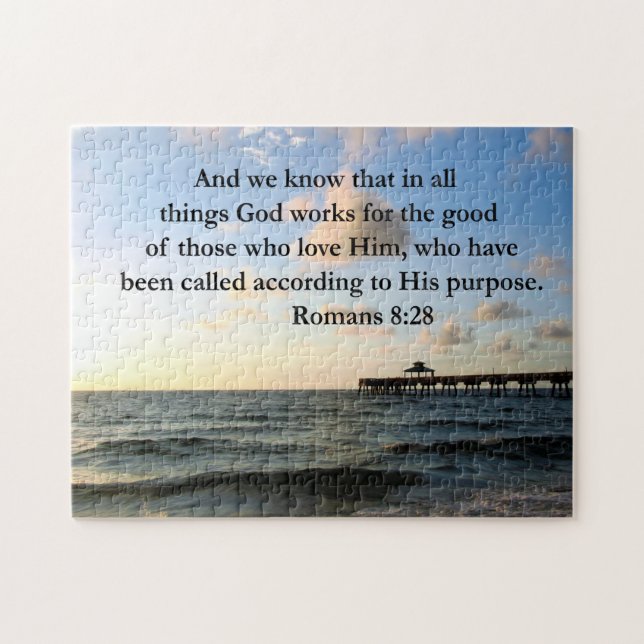 PUZZLE ROMAINS 8:28 BIBLE (Horizontal)