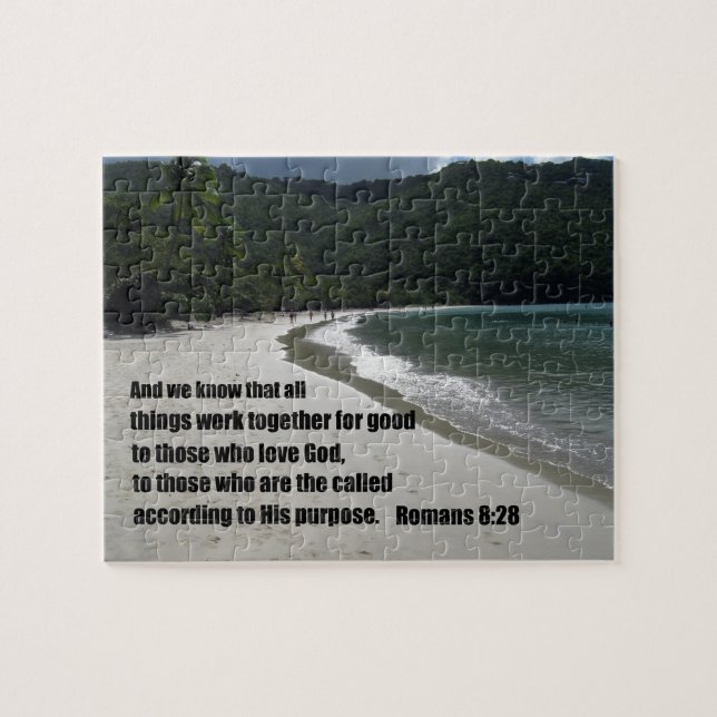 Puzzle Romains 8:28 Toutes les choses travaillent ensembl (Horizontal)