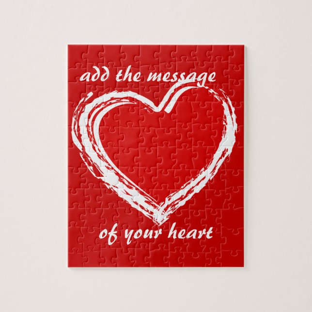 puzzle romantique de coeur (Vertical)