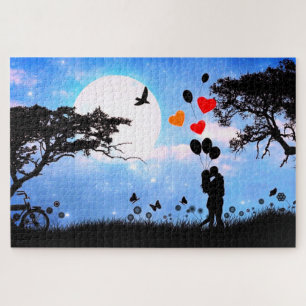 Puzzle romantique en couple