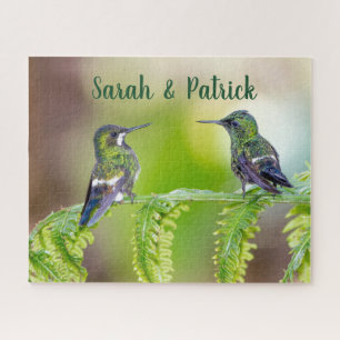 Puzzle Romantique Hummingbirds Photo personnalisée