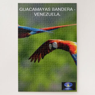 Puzzle Rompecabeza Guacamayas Bandera - Venezuela.