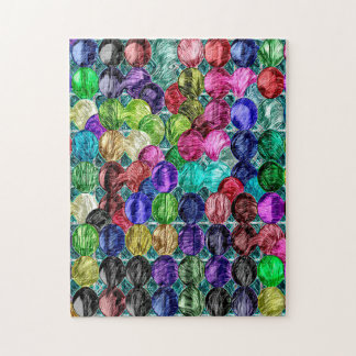 Puzzle Rond irrégulier multicolore
