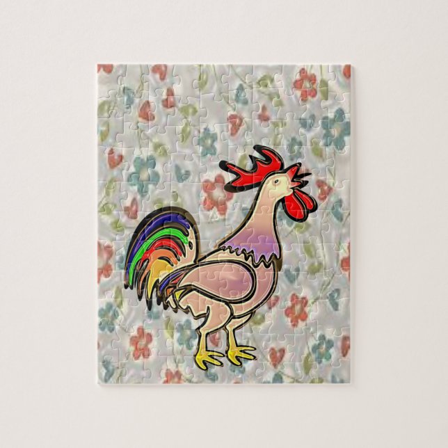 Puzzle Rooster (Vertical)