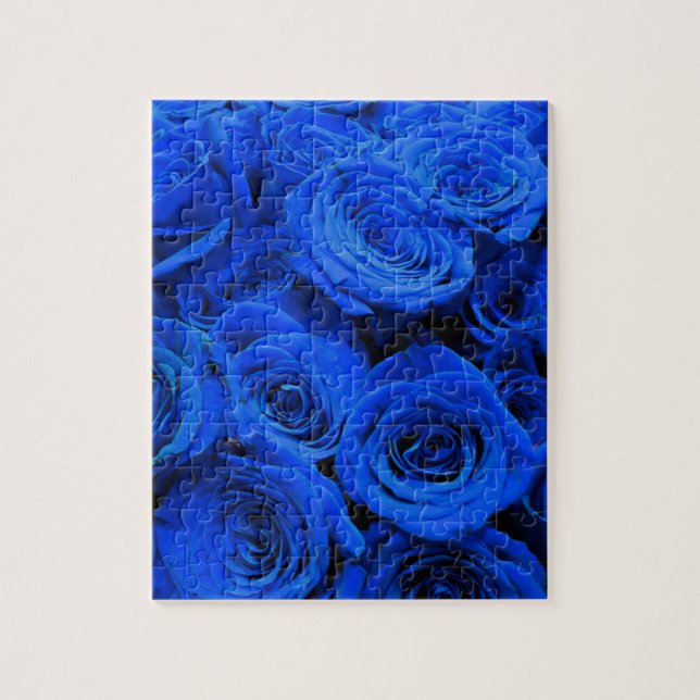 Puzzle Rose bleu (Vertical)
