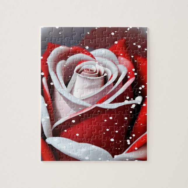 Puzzle Rose d'hiver (Vertical)