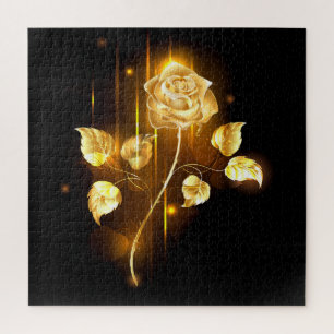 Puzzle Rose d'or ( rose dorée )