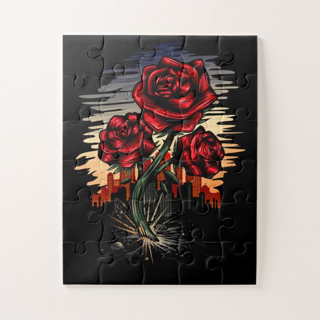 Puzzle Rose émergent (Vertical)