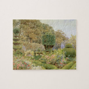 Puzzle Rose et rose par Elgood, Jardin anglais Vintage
