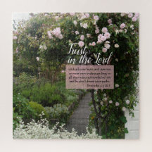 Rose Garden Path Inspirational Acrylique Imprimer