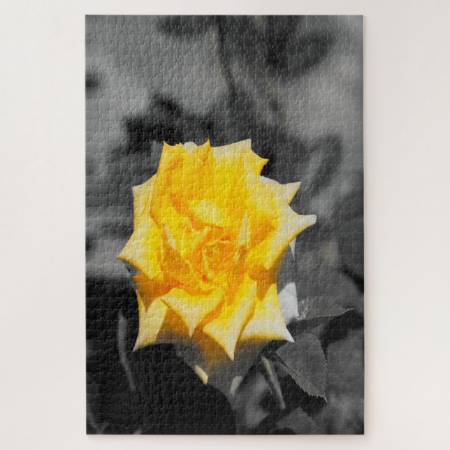 Puzzle Rose jaune (Vertical)
