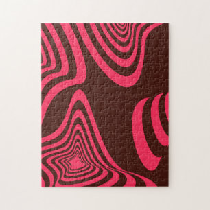 Puzzle Rose, optique, tendance, forme géométrique abstrai