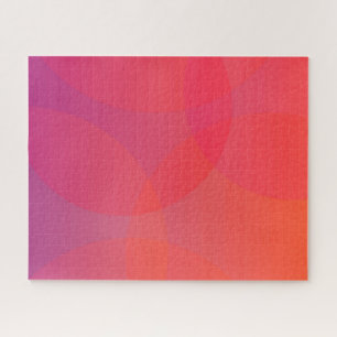 Puzzle rose, orange, moderne, simple, cool, art tendance