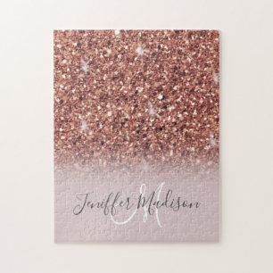 Puzzle Rose personnalisé Parties scintillant Gold Drivers