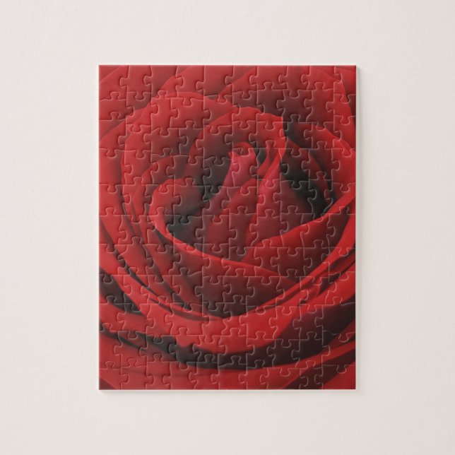 Puzzle Rose rouge de floraison (Vertical)
