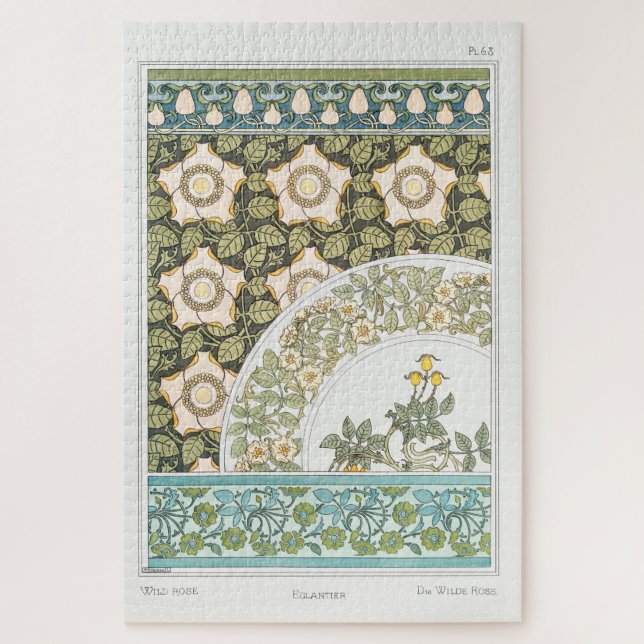 Puzzle Rose sauvage par Maurice Pillard Verneuil (Vertical)